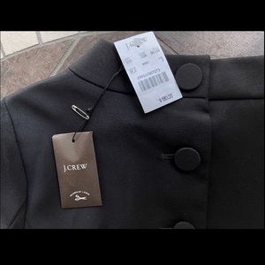 NWT Vintage Wool JCrew Black Collar Sheath Dress 2